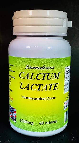 Calcium Lactate 1000mg, Made in USA - 60 Tabl in Pakistan