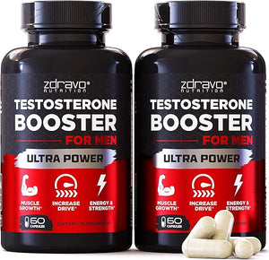 Testosterone Booster - Testosterone Supplement for Men - Workout Supplement for Muscle Growth, Libido, Stamina, Strength, Endurance - Male Enhancing Supplement Pills - Men's Test Booster - Tongkat Ali in Pakistan