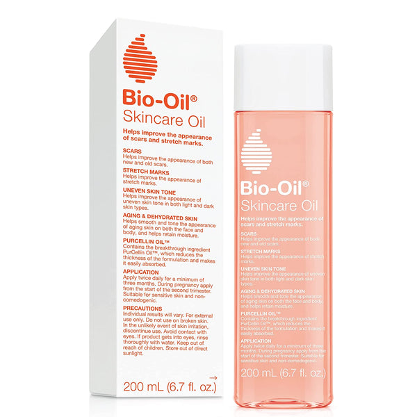 Bio-Oil Skincare Body Oil with Vitamin E Serum for Scars and Stretchmarks, Face and Body Moisturizer