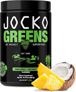 Jocko Greens Powder - Organic Superfood Supplement - KETO Friendly, Probiotics, Digestive Enzymes, Spirulina, Chlorella, Wheat Grass, Vitamin A, Monk Fruit Sweetened - Responsibly Sourced- 30 Servings in Pakistan