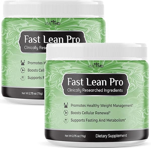 Fast Lean Pro Advanced Formula Supplement Powder - Boosts Weight Loss & Cellular Renewal with Vitamin B6, BCAA, L-Glutamine, and Beet Juice Powder - 2.75oz/78g (2-Pack) in Pakistan