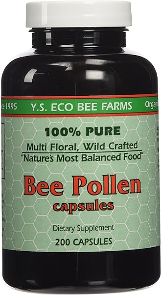 Y.S. ECO Bee Farms 100% Pure Bee Pollen 1,000mg- 200 Capsules in Pakistan in Pakistan
