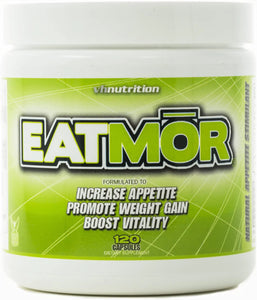 VH Nutrition Eatmor Appetite Stimulant | Weight Gain Pills for Men and Women | Natural Hunger Boosting Orxegenic Supplement 120 Capsules | 30 Day Supply