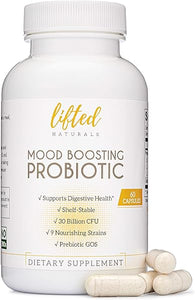 Probiotics 30 Billion CFU - Mood Boosting Supplement w/ prebiotics & probiotics for Women and Men - 60 Days Supply - Supports Digestive Health - Shelf Stable Probiotic Supplement - Vegan, Non-GMO in Pakistan