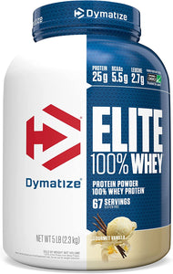 Dymatize Elite Whey Protein Powder, Quick Absorbing & Fast Digesting for Optimal Muscle Gain