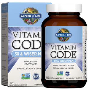 Garden of Life Multivitamin for Men, Vitamin Code 50 & Wiser Men's Raw Supplement in Pakistan