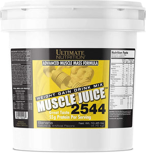 Ultimate Nutrition Muscle Juice 2544 Whey Protein Isolate- Muscle Builder-High Calorie-Weight Gain Drink Mix- 55 Grams of Protein Per Serving, Chocolate, 4.96 Pounds