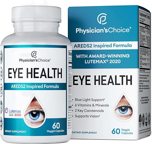 Areds 2 Eye Vitamins - Lutein, Zeaxanthin & Bilberry Extract - Supports Eye Strain, Dry Eyes, and Vision Health - 2 Award-Winning Clinically Proven Eye Vitamin Ingredients - Carotenoid Blend in Pakistan
