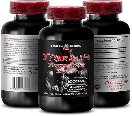 Tribulus Terrestris Extract - Tribulus Terrestris Extract 1000mg - Muscle Strength - energy booster for muscle growth, Male Enhancing Pills, mens fertility supplement, Sex booster pills, 1B 90 Tabs in Pakistan