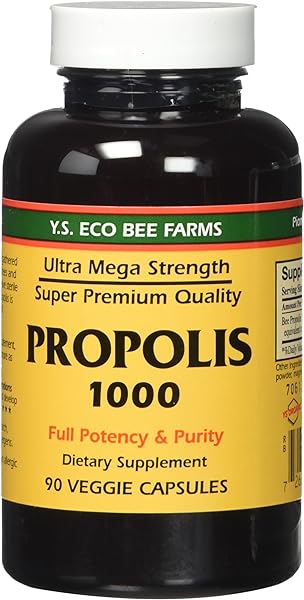 Propolis-Raw Unprocessed 1000mg Y.S. Organic Bee Farms 90 Caps in Pakistan