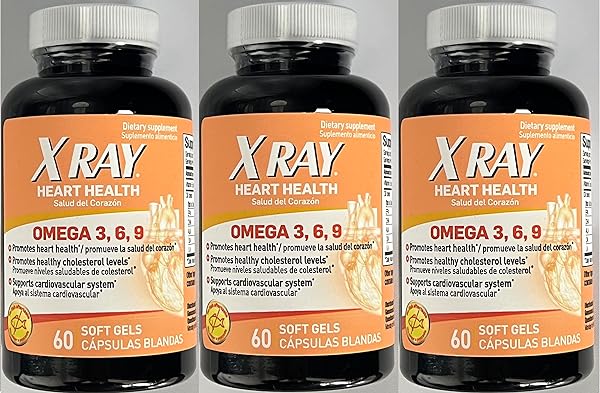 X Ray Heart Health Omega 3,6,9 Dietary Supplement, 60 Soft Gels - Pack of 3 in Pakistan in Pakistan