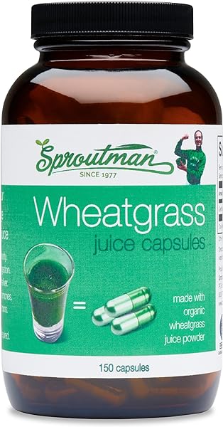 Organic Wheatgrass Juice Powder Capsules by S in Pakistan