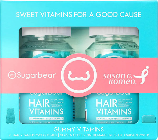 Sugarbear Vegan Hair Gummy Vitamins with Biotin, Vitamin C, Vitamin B-12, Zinc for Hair Skin & Nails (1 Month Supply) in Pakistan