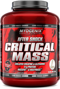 Myogenix Aftershock Critical Mass Anabolic Whey Protein | Unlimited Muscle Growth, Zero Lactose Weight Gaining Supplement