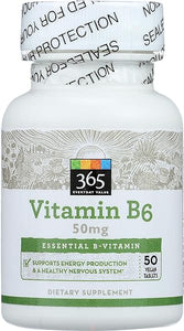 365 Everyday Value, Vitamin B6 50mg, 50 ct in Pakistan