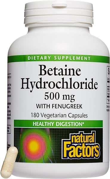 Natural Factors, Betaine HCL 500 mg, Supports in Pakistan