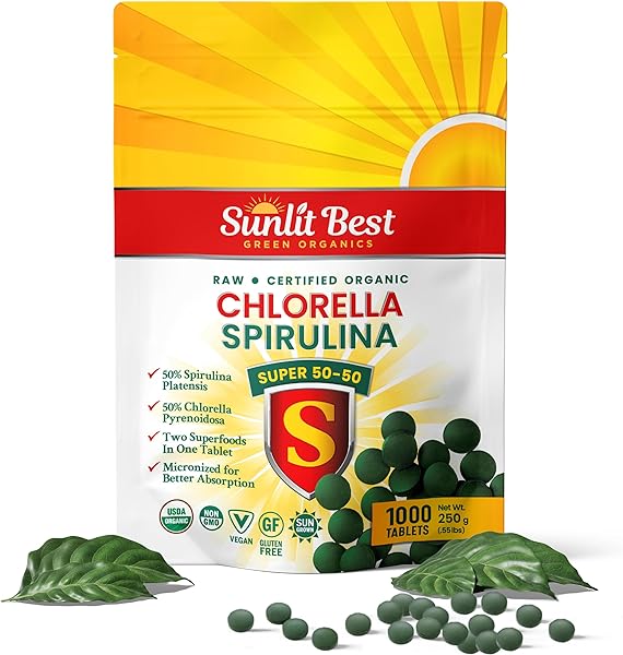 Sunlit Super 50/50 Organic Chlorella Spirulin in Pakistan