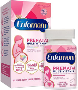 Enfamil Enfamom Prenatal Vitamin & Mineral, Supplement for Women with Calcium, Vitamin D, Vitamin C, Omega 3 DHA, 30 softgels (1 month supply) in Pakistan