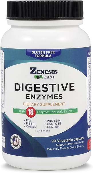 Digestive Enzymes - with Amylase, Bromelain, Protease, Lipase, & 14 Other Enzymes - 90 Capsules in Pakistan in Pakistan