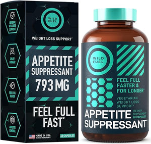 Appetite Suppressant for Weight Loss, Hunger Suppressant - Diet Pills That Work Fast for Women and Men - Garcinia Cambogia, Glucomannan, White Kidney Bean Carb Blocker and Fat Burner - 60 Veggie Caps in Pakistan