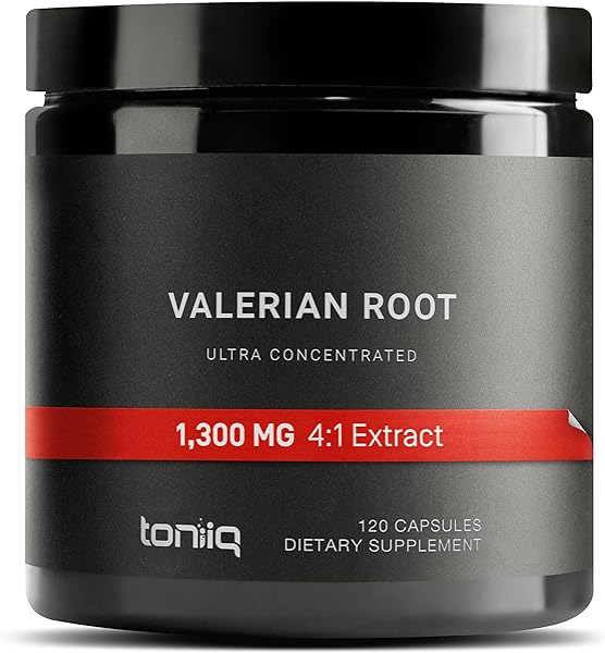 Toniiq Ultra High Strength Valerian Root Capsules - 1,300mg 4X Concentrated Extract - Highly Concentrated and Bioavailable - 120 Capsules in Pakistan in Pakistan