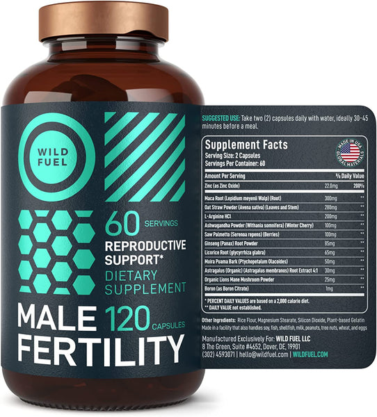 Men Fertility Supplement Prenatal Vitamins and Minerals Naturals Men Prenatal Vitamins - Conception Fertility Support Supplements