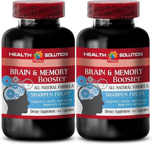 brain and memory - BRAIN AND MEMORY BOOSTER - increase processing speed, mind clarity and focus supplement, mind and memory support supplement, memory brain supplement, youthful brain - 2B 120 Caps in Pakistan