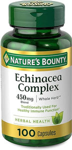 Nature's Bounty Echinacea Complex, Herbal Supplement, Supports immune Health, 450 mg, 100 Capsules in Pakistan