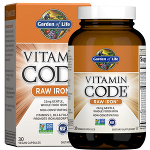 Vitamin Code Raw Iron 30ct Capsules Supplement in Pakistan