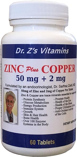 Dr. Z's Vitamins: Zinc Plus Copper - 50 MG of in Pakistan