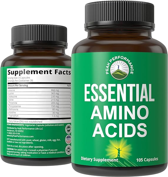 All 9 Essential Amino Acids Supplement. Capsu in Pakistan