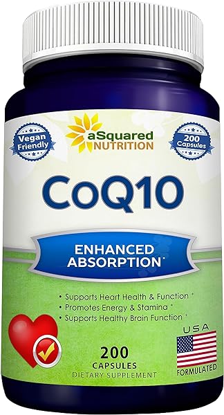 CoQ10 (400mg Max Strength, 200 Capsules) - High Absorption Vegan Coenzyme Q10 Powder - Ubiquinone Supplement Pills, Extra Antioxidant CO Q-10 Enzyme Vitamin Tablets, COQ 10 400 mg in Pakistan