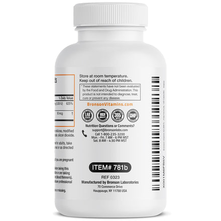 Bronson Vitamin K2 (MK7) with D3 Supplement Non-GMO Formula 5000 IU Vitamin D3 & 90 mcg Vitamin K2 MK-7 Easy to Swallow Vitamin D & K Complex, 120 Capsules