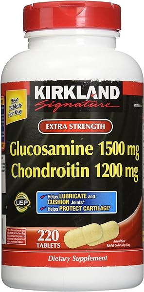 KIRKLAND Signature Extra Strength Glucosamine 1500 mg Chondroitin 1200 mg 220 Tablets in Pakistan in Pakistan