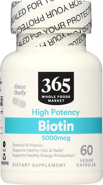 365 by Whole Foods Market, Biotin 5000MCG, 60 in Pakistan