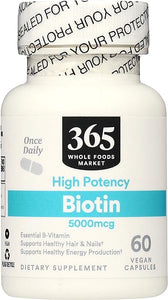 365 by Whole Foods Market, Biotin 5000MCG, 60 Count in Pakistan