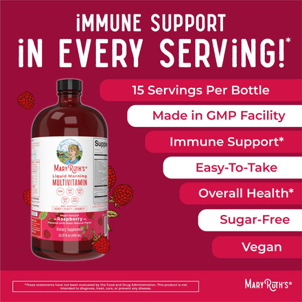 MaryRuth's 15oz Raspberry Liquid Multivitamin for Adults, Supplement in Pakistan