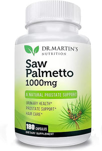 USA GROWN Saw Palmetto | 180 Capsules Prostate Health Supplement | Hair Growth For Men & Women | Support to Help Maintain Normal Urination Frequency & Natural DHT Blocker To Help Prevent Hair Loss in Pakistan