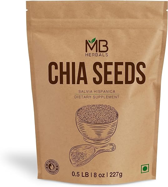 MB Herbals Chia Seeds 8 oz (0.5 lb) | Non GMO in Pakistan