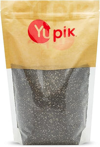 Yupik Chia Seeds, Natural Black, 2.2 lb, Whole Raw Superfood, Neutral Flavor, Quick Gel, Sprouts Easily, Versatile Seed, Convenient Bulk Packaging in Pakistan