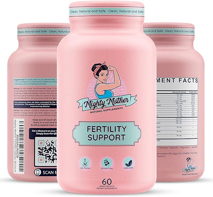 Mighty Mother Fertility Supplement for Women, Inositol Capsules with Folate, Zinc & Iron - Fertility Support Supplement 60 Count in Pakistan