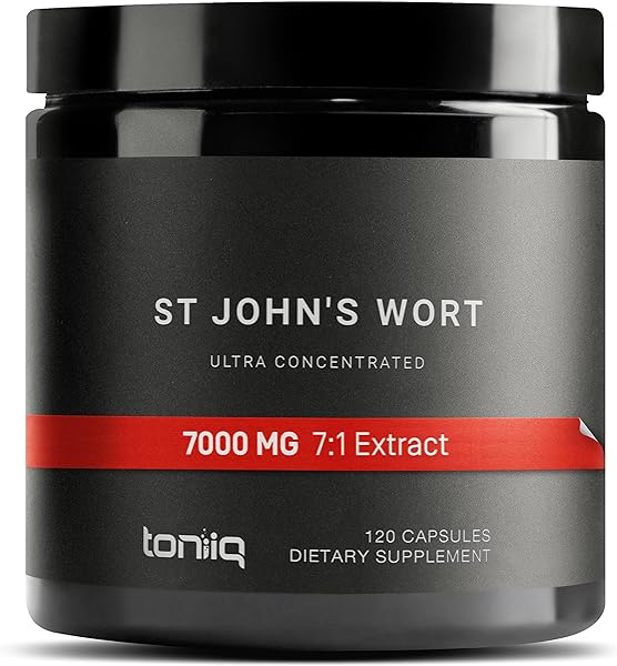 1,000mg Ultra High Strength St. John's Wort Capsules (Non-GMO) - 7X Concentrated Extract - 0.3% Hypericin - Highly Purified and Bioavailable - 120 Capsules in Pakistan