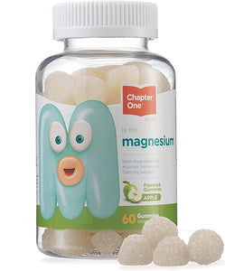 Chapter One Magnesium Gummies for Kids & Adults - Natural Calm Gummies - Calm Magnesium Citrate - Bone and Muscle Function Supplements for Kids & Adults - Mood Support, Kosher Apple Flavor (60) in Pakistan