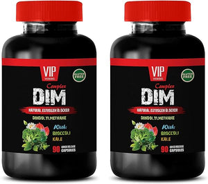 dim Broccoli Extract - DIM Complex, Natural Estrogen Blocker, DIINDOLYLMETHANE with Broccoli, Kale - dim Supplement Women, 2 Bottles (180 Capsules) in Pakistan