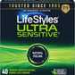 LifeStyles Ultra Sensitive Natural Feeling Lubricated Latex Condoms, 40 Count