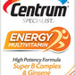 Centrum Specialist Energy Adult (60 Count) Multivitamin / Multimineral Supplement Tablet,Vitamin D3, C, B-Vitamins and Ginseng