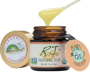 Organic Fresh Royal Jelly - 100% USDA Certified Organic, Non-GMO, Halal, Pure, Gluten Free - One of The Most Nutrition Packed - (28g) in Pakistan