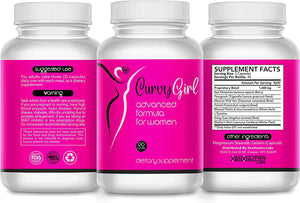XENXNUTRA LABS Curvy- Female Weight Gain Pills- Get Your Curves Fast- Fill Out Your Jeans and Fit in That Swimsuit Without Surgery or Padding- 90 Veggie Capsules