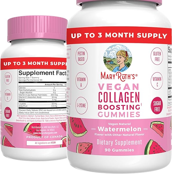 MaryRuth's Collagen Boosting Gummy for Hair Skin & Nails | Joint Support | Vegan, Non-GMO, Gluten Free | 90 Count in Pakistan in Pakistan