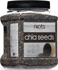 Roots Circle Non-GMO Chia Seeds | 1.3 Pound (Pack of 1) Raw Superfood, Vegan, Kosher, Nut & Gluten Free, Keto & Paleo Friendly | Add Omega 3 & Protein to your Salad, Smoothie, Oatmeal, & Acai Bowl in Pakistan